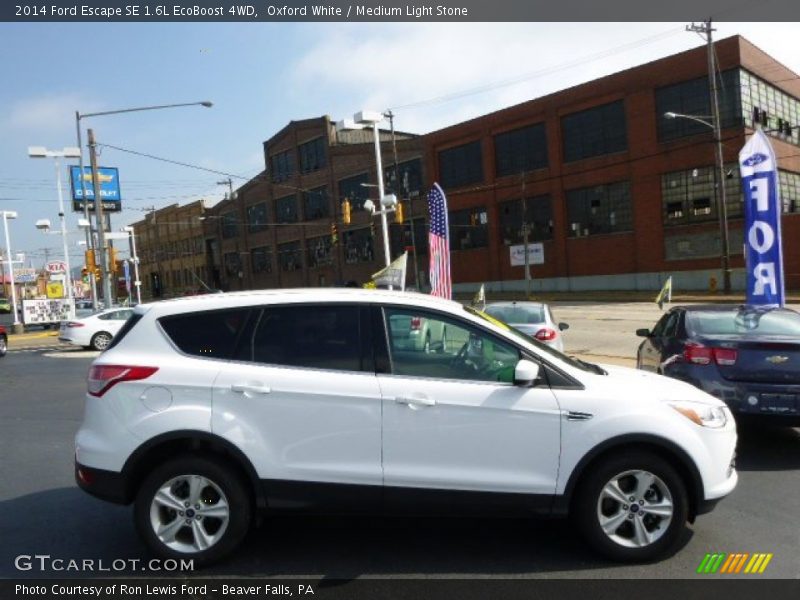 Oxford White / Medium Light Stone 2014 Ford Escape SE 1.6L EcoBoost 4WD