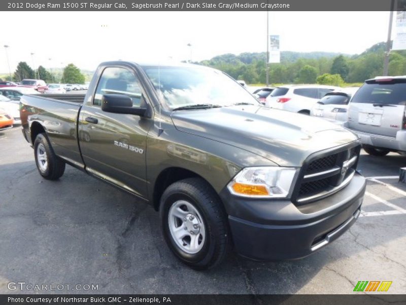 Sagebrush Pearl / Dark Slate Gray/Medium Graystone 2012 Dodge Ram 1500 ST Regular Cab