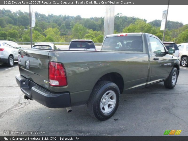 Sagebrush Pearl / Dark Slate Gray/Medium Graystone 2012 Dodge Ram 1500 ST Regular Cab