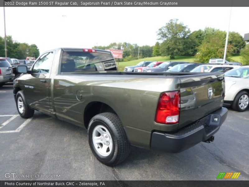 Sagebrush Pearl / Dark Slate Gray/Medium Graystone 2012 Dodge Ram 1500 ST Regular Cab