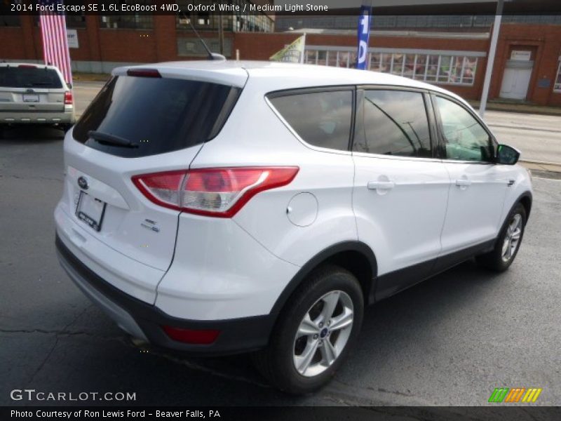 Oxford White / Medium Light Stone 2014 Ford Escape SE 1.6L EcoBoost 4WD