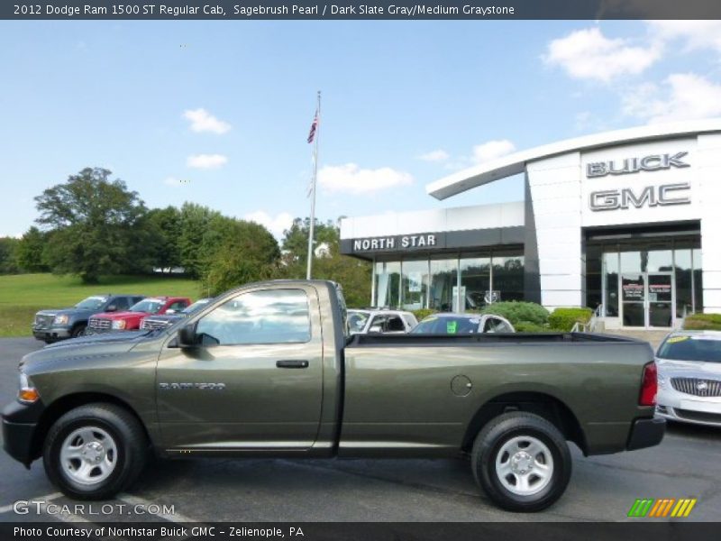 Sagebrush Pearl / Dark Slate Gray/Medium Graystone 2012 Dodge Ram 1500 ST Regular Cab
