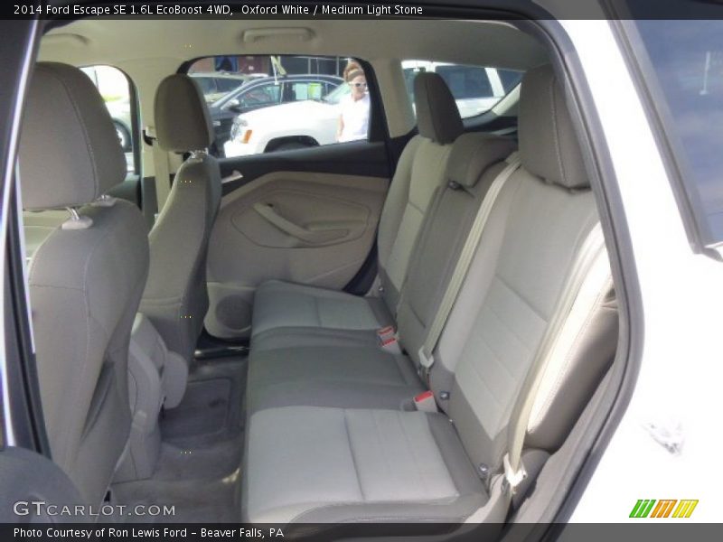 Oxford White / Medium Light Stone 2014 Ford Escape SE 1.6L EcoBoost 4WD