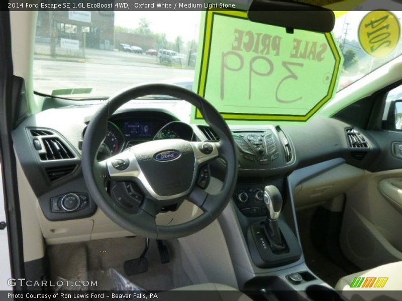 Oxford White / Medium Light Stone 2014 Ford Escape SE 1.6L EcoBoost 4WD