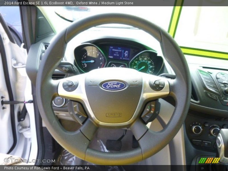 Oxford White / Medium Light Stone 2014 Ford Escape SE 1.6L EcoBoost 4WD