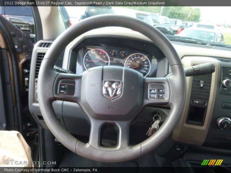 Sagebrush Pearl / Dark Slate Gray/Medium Graystone 2012 Dodge Ram 1500 ST Regular Cab