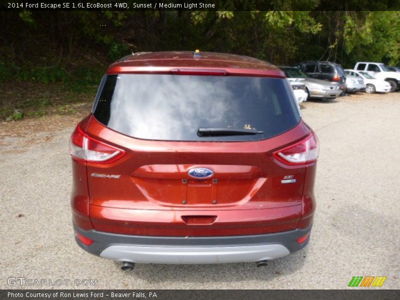 Sunset / Medium Light Stone 2014 Ford Escape SE 1.6L EcoBoost 4WD