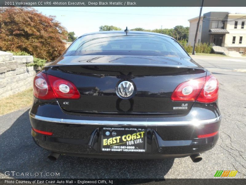 Deep Black Metallic / Black 2011 Volkswagen CC VR6 4Motion Executive
