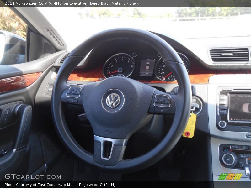 Deep Black Metallic / Black 2011 Volkswagen CC VR6 4Motion Executive