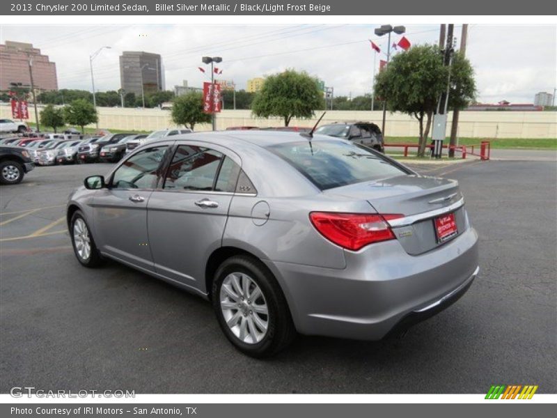 Billet Silver Metallic / Black/Light Frost Beige 2013 Chrysler 200 Limited Sedan