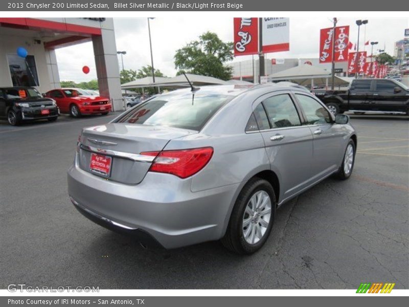 Billet Silver Metallic / Black/Light Frost Beige 2013 Chrysler 200 Limited Sedan