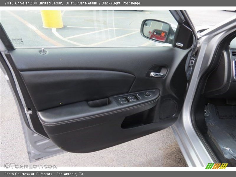 Billet Silver Metallic / Black/Light Frost Beige 2013 Chrysler 200 Limited Sedan