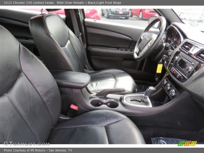 Billet Silver Metallic / Black/Light Frost Beige 2013 Chrysler 200 Limited Sedan