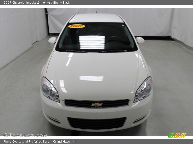 White / Ebony Black 2007 Chevrolet Impala LS