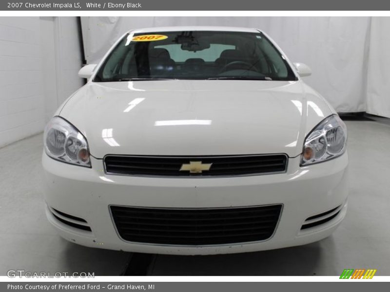 White / Ebony Black 2007 Chevrolet Impala LS
