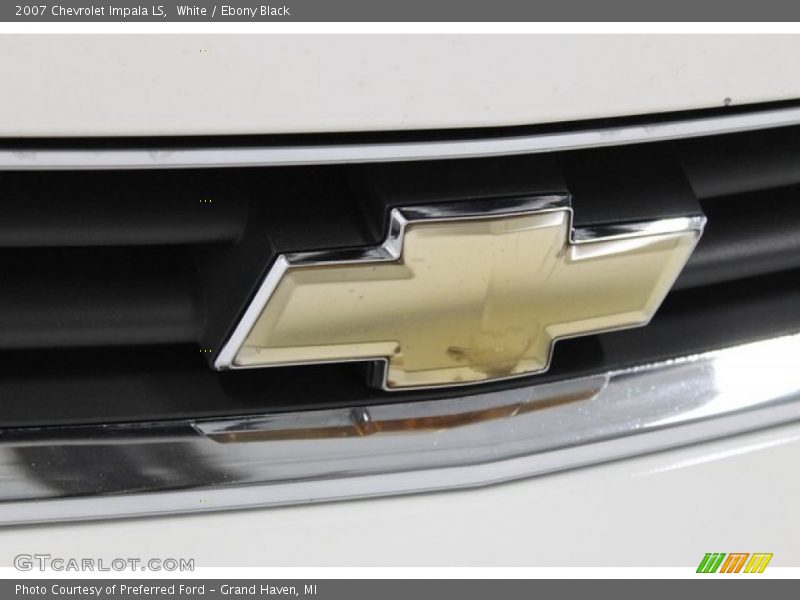 White / Ebony Black 2007 Chevrolet Impala LS