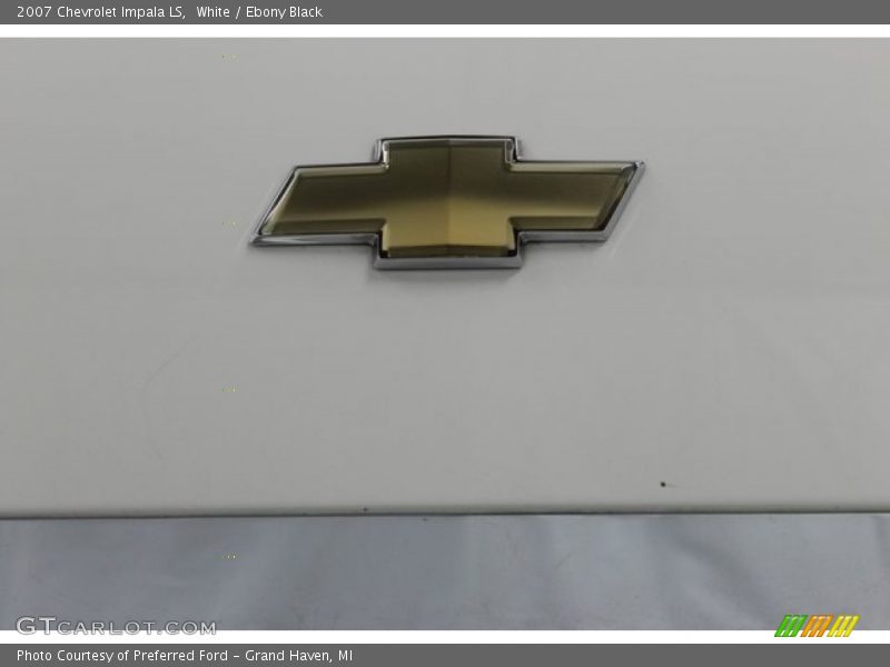 White / Ebony Black 2007 Chevrolet Impala LS