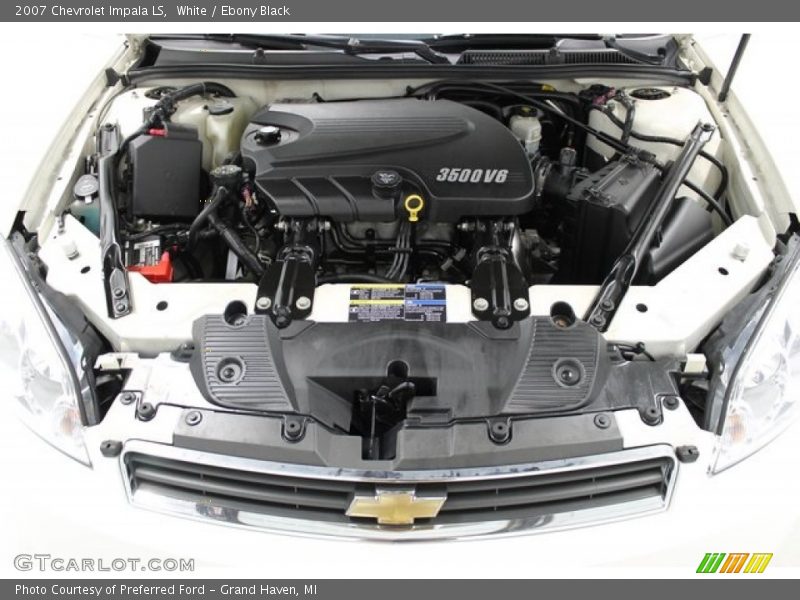 White / Ebony Black 2007 Chevrolet Impala LS