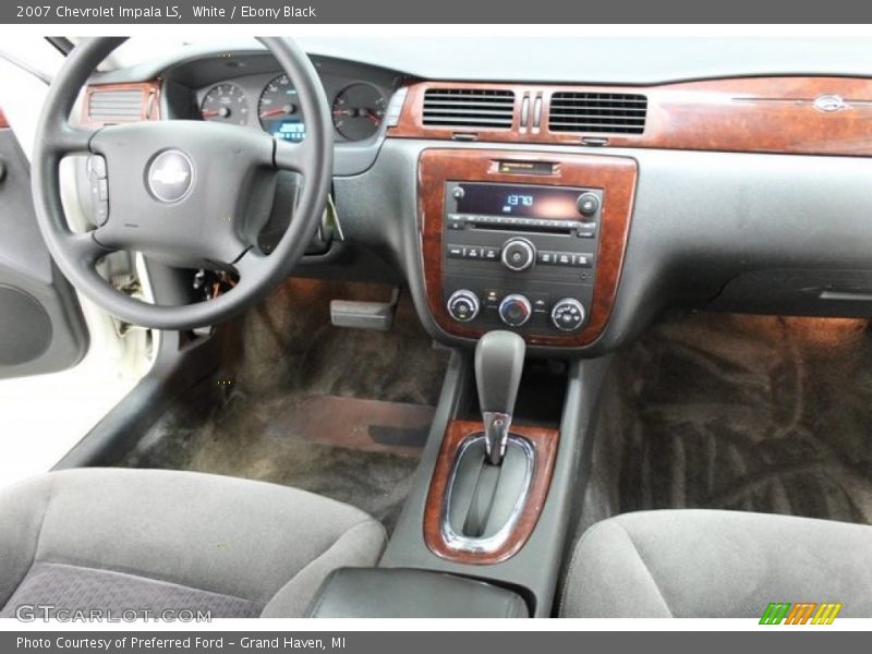 White / Ebony Black 2007 Chevrolet Impala LS