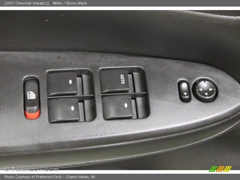 White / Ebony Black 2007 Chevrolet Impala LS