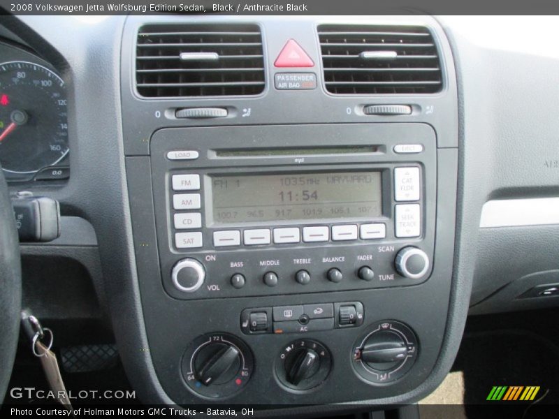 Black / Anthracite Black 2008 Volkswagen Jetta Wolfsburg Edition Sedan