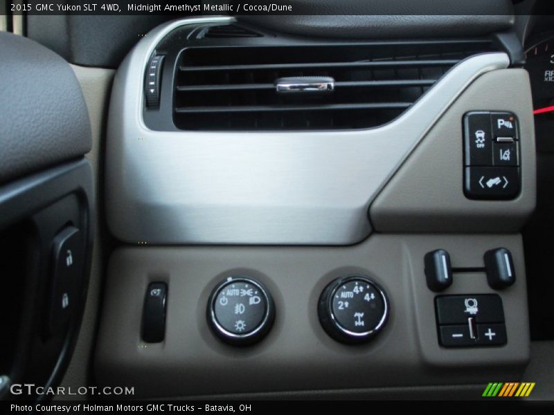 Midnight Amethyst Metallic / Cocoa/Dune 2015 GMC Yukon SLT 4WD