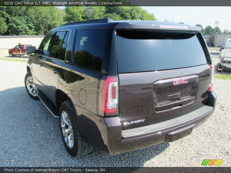 Midnight Amethyst Metallic / Cocoa/Dune 2015 GMC Yukon SLT 4WD