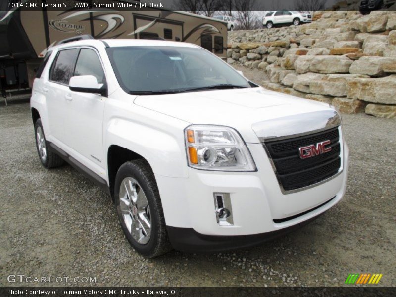 Summit White / Jet Black 2014 GMC Terrain SLE AWD