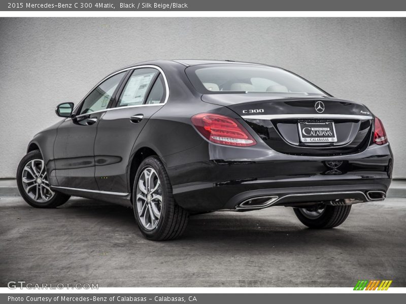 Black / Silk Beige/Black 2015 Mercedes-Benz C 300 4Matic