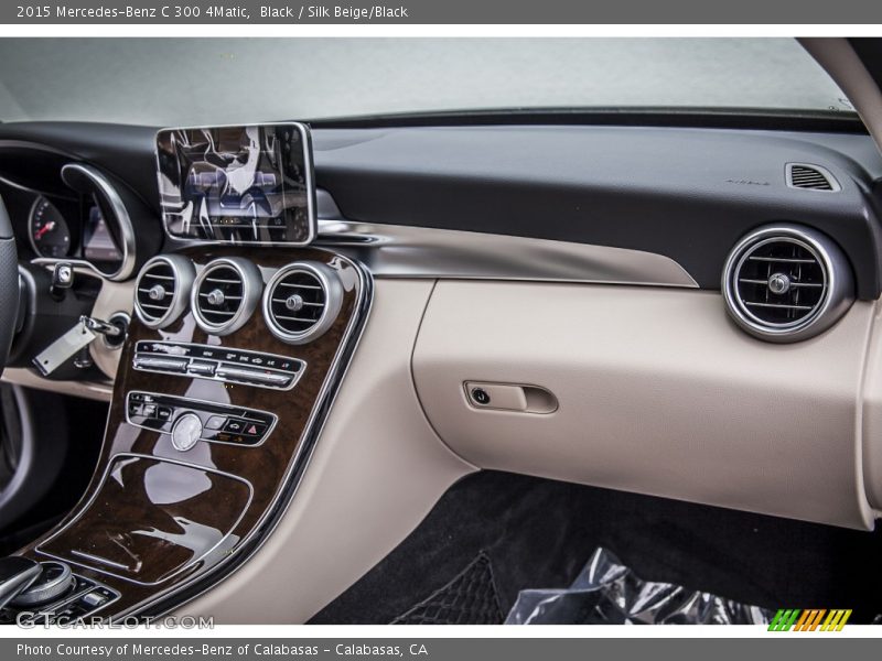 Black / Silk Beige/Black 2015 Mercedes-Benz C 300 4Matic