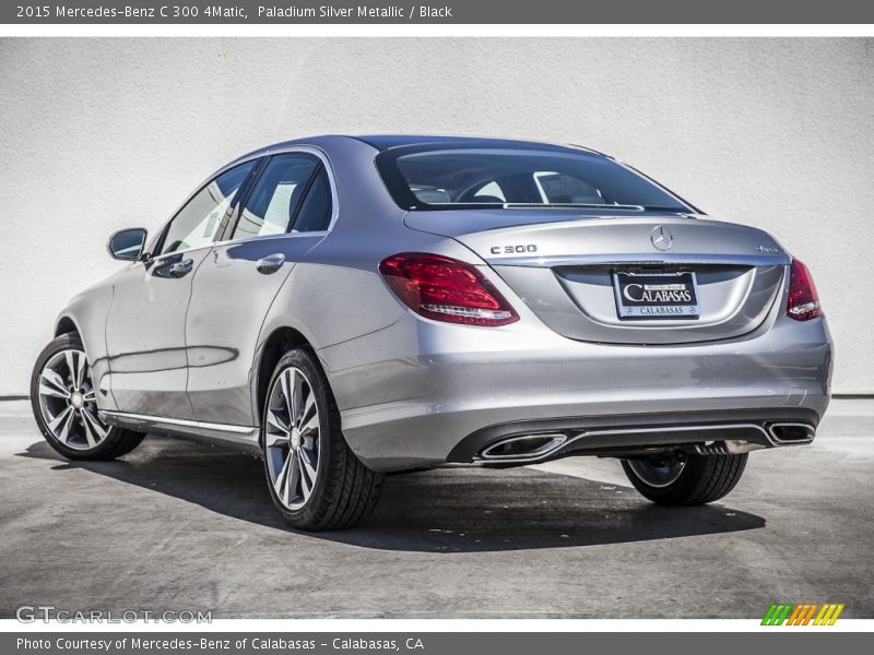 Paladium Silver Metallic / Black 2015 Mercedes-Benz C 300 4Matic