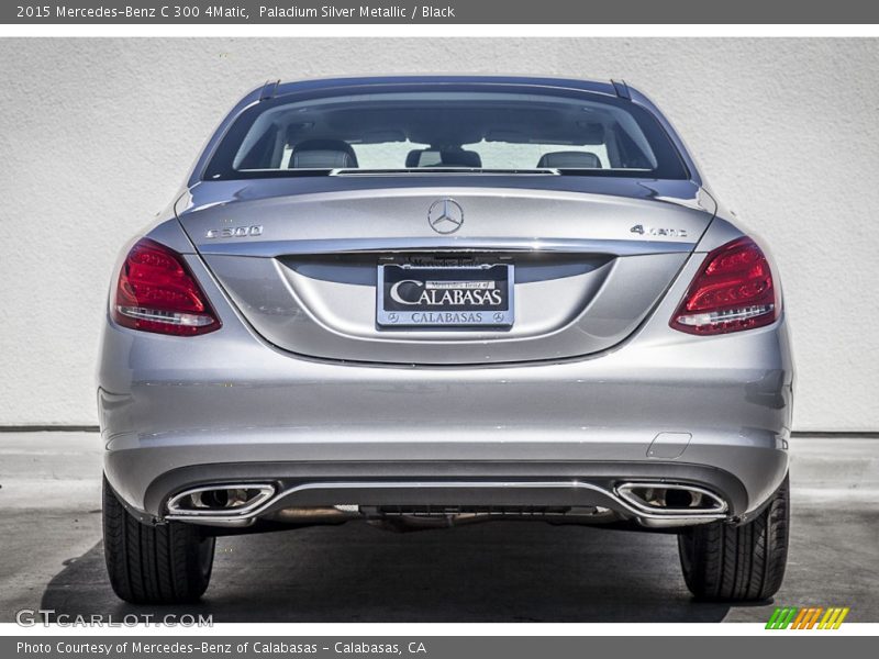 Paladium Silver Metallic / Black 2015 Mercedes-Benz C 300 4Matic