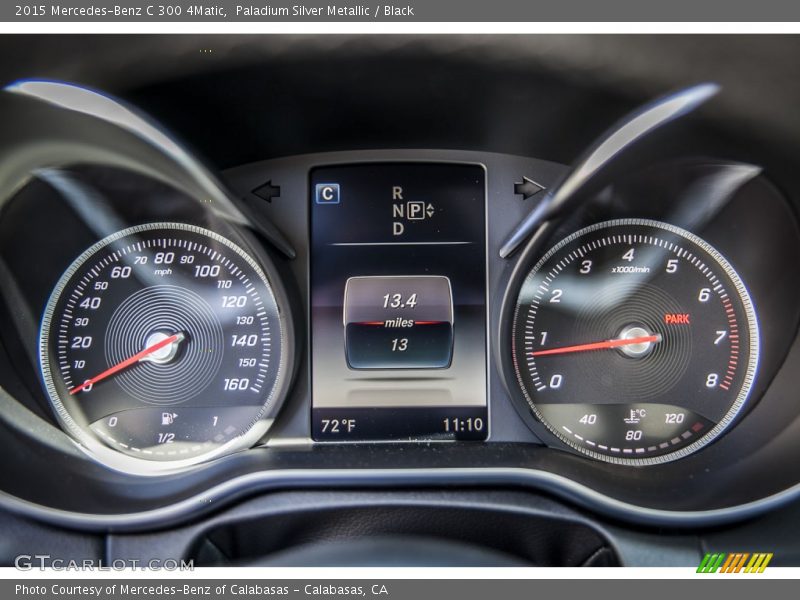 Paladium Silver Metallic / Black 2015 Mercedes-Benz C 300 4Matic