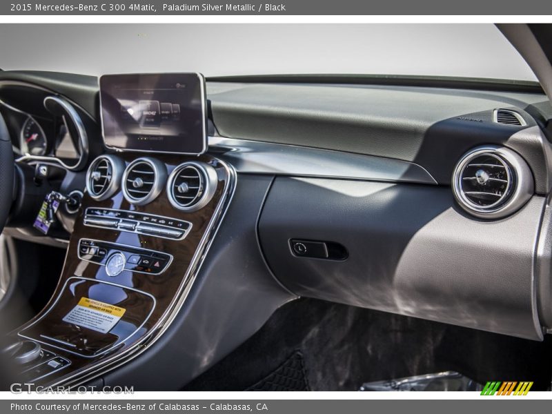Paladium Silver Metallic / Black 2015 Mercedes-Benz C 300 4Matic