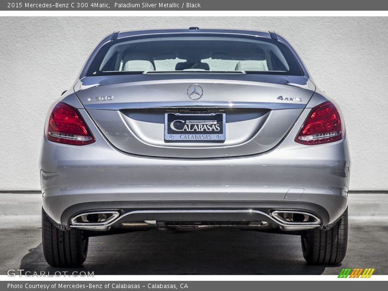 Paladium Silver Metallic / Black 2015 Mercedes-Benz C 300 4Matic