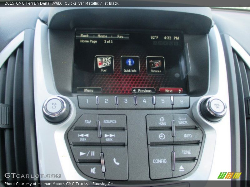 Quicksilver Metallic / Jet Black 2015 GMC Terrain Denali AWD