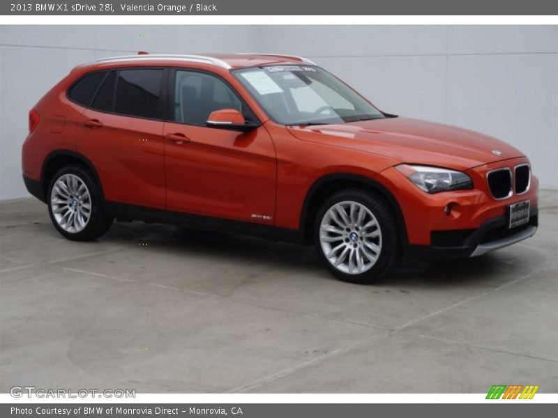 Valencia Orange / Black 2013 BMW X1 sDrive 28i