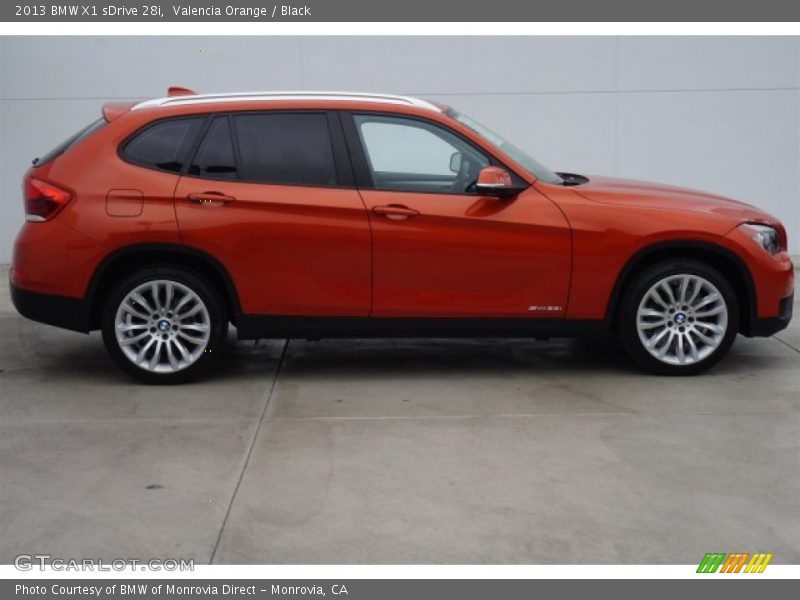 Valencia Orange / Black 2013 BMW X1 sDrive 28i