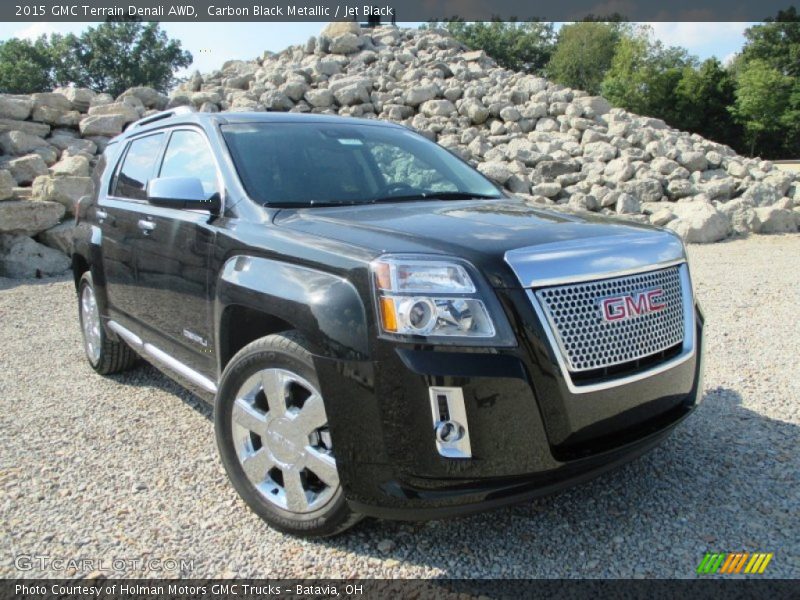 Carbon Black Metallic / Jet Black 2015 GMC Terrain Denali AWD