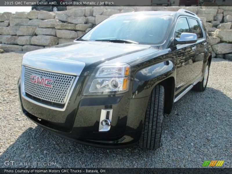 Carbon Black Metallic / Jet Black 2015 GMC Terrain Denali AWD