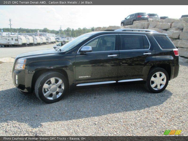 Carbon Black Metallic / Jet Black 2015 GMC Terrain Denali AWD