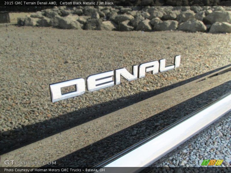 Carbon Black Metallic / Jet Black 2015 GMC Terrain Denali AWD