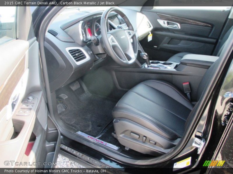 Carbon Black Metallic / Jet Black 2015 GMC Terrain Denali AWD