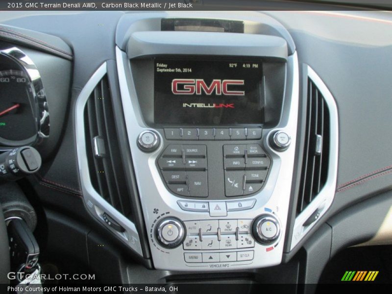 Carbon Black Metallic / Jet Black 2015 GMC Terrain Denali AWD