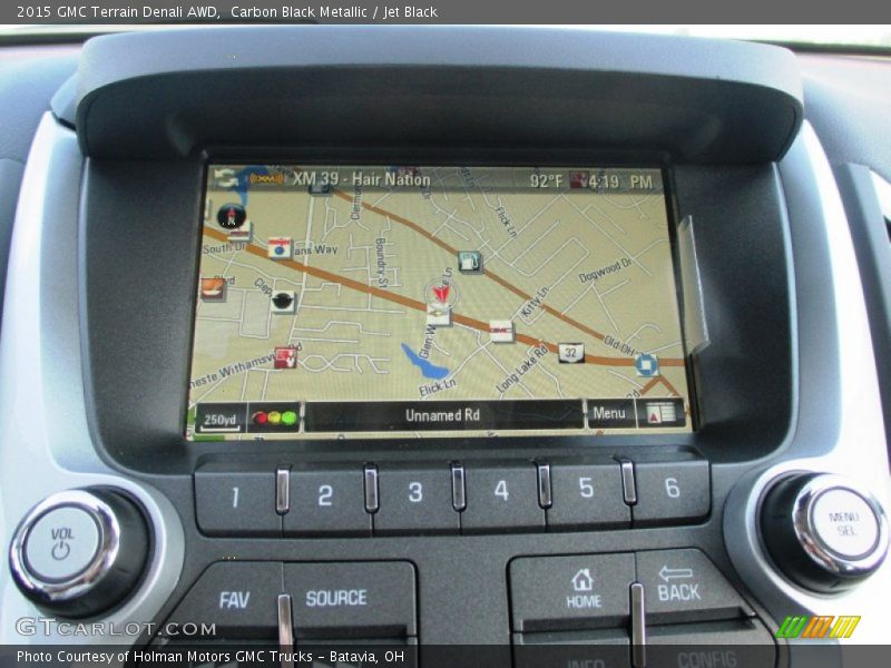 Carbon Black Metallic / Jet Black 2015 GMC Terrain Denali AWD
