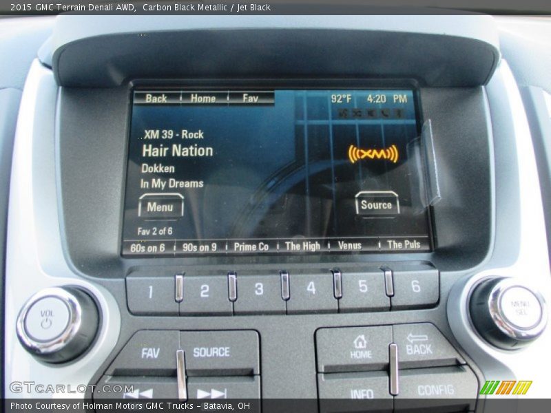 Carbon Black Metallic / Jet Black 2015 GMC Terrain Denali AWD