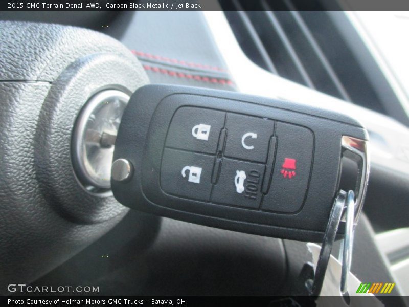Carbon Black Metallic / Jet Black 2015 GMC Terrain Denali AWD