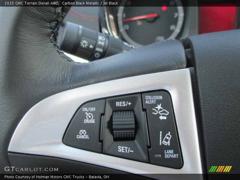Carbon Black Metallic / Jet Black 2015 GMC Terrain Denali AWD