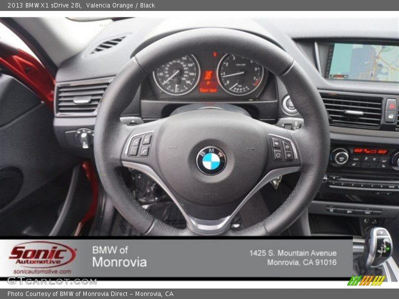 Valencia Orange / Black 2013 BMW X1 sDrive 28i