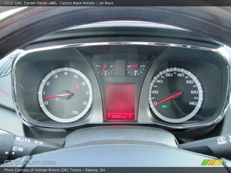 Carbon Black Metallic / Jet Black 2015 GMC Terrain Denali AWD